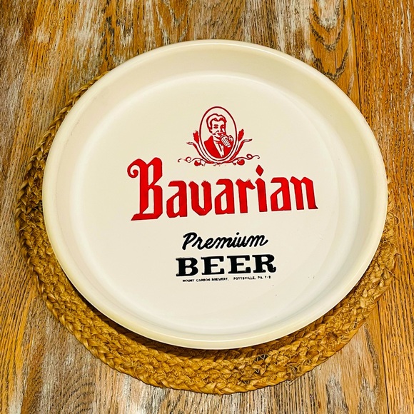 Vintage Bavarian Premium Beer Plastic Bar Tray🍻❤️